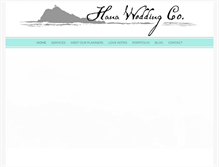 Tablet Screenshot of hanaweddingco.com